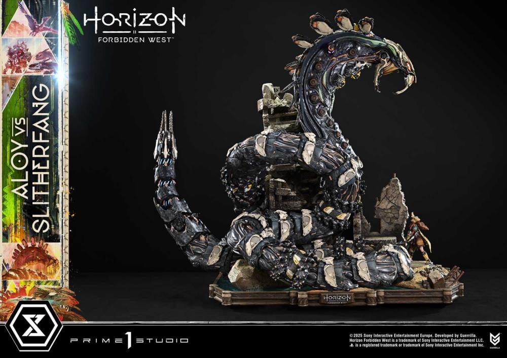 Horizon Forbidden West Ultimate Diorama Masterline Aloy vs. The Slitherfang Statue Gallery Image 31