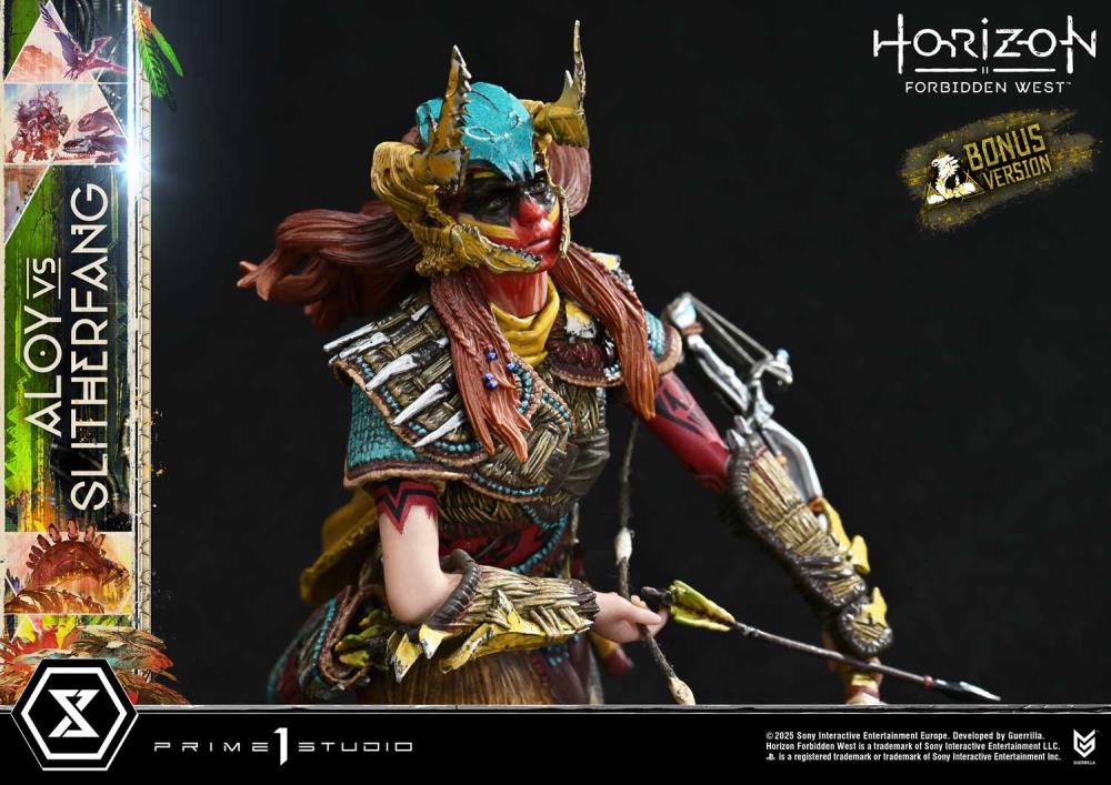 Horizon Forbidden West Ultimate Diorama Masterline Aloy vs. The Slitherfang (Bonus Ver.) Limited Edition Statue Gallery Image 50