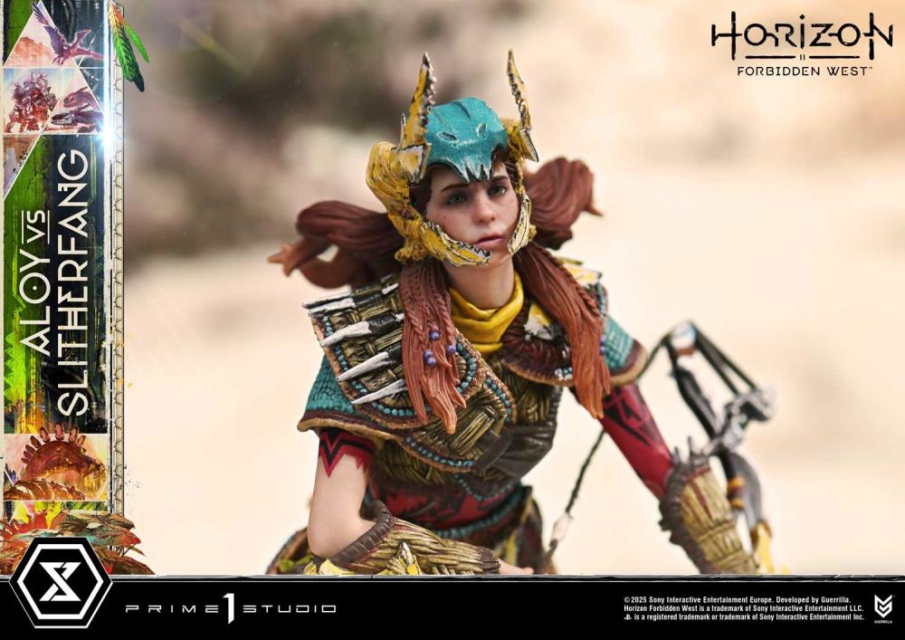 Horizon Forbidden West Ultimate Diorama Masterline Aloy vs. The Slitherfang (Bonus Ver.) Limited Edition Statue Gallery Image 21