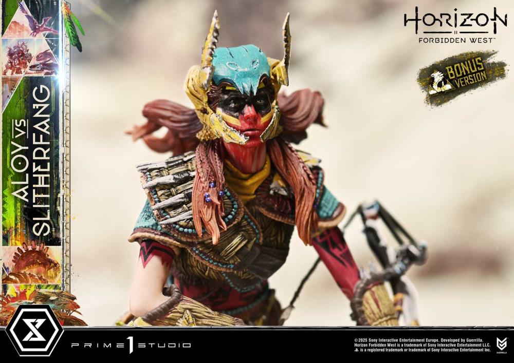 Horizon Forbidden West Ultimate Diorama Masterline Aloy vs. The Slitherfang (Bonus Ver.) Limited Edition Statue Gallery Image 10