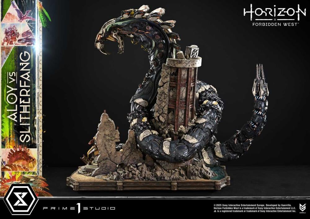 Horizon Forbidden West Ultimate Diorama Masterline Aloy vs. The Slitherfang (Bonus Ver.) Limited Edition Statue Gallery Image 40