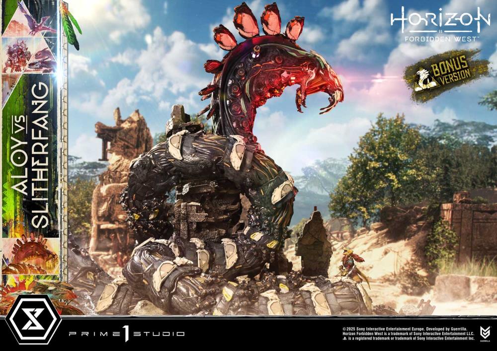 Horizon Forbidden West Ultimate Diorama Masterline Aloy vs. The Slitherfang (Bonus Ver.) Limited Edition Statue Gallery Image 12