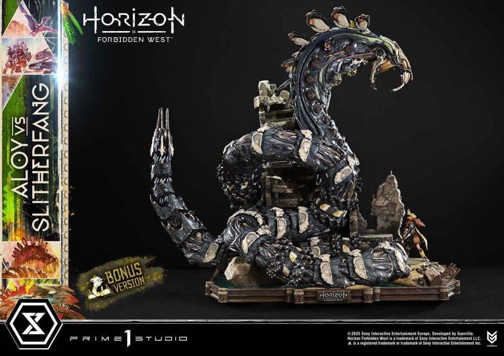 Horizon Forbidden West Ultimate Diorama Masterline Aloy vs. The Slitherfang (Bonus Ver.) Limited Edition Statue Gallery Image 58