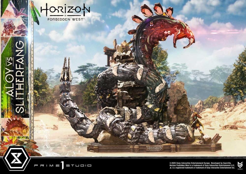 Horizon Forbidden West Ultimate Diorama Masterline Aloy vs. The Slitherfang (Bonus Ver.) Limited Edition Statue Gallery Image 13