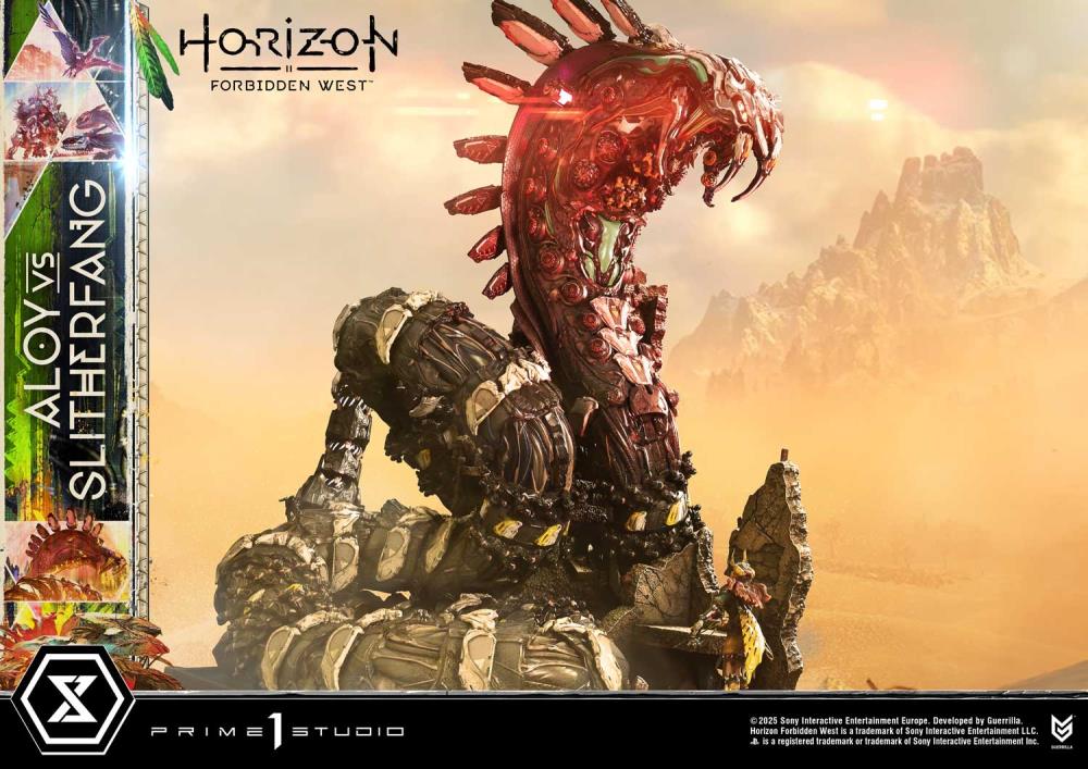 Horizon Forbidden West Ultimate Diorama Masterline Aloy vs. The Slitherfang (Bonus Ver.) Limited Edition Statue Gallery Image 24