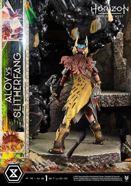 Horizon Forbidden West Ultimate Diorama Masterline Aloy vs. The Slitherfang (Bonus Ver.) Limited Edition Statue Gallery Image 55