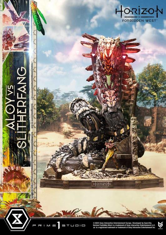 Horizon Forbidden West Ultimate Diorama Masterline Aloy vs. The Slitherfang (Bonus Ver.) Limited Edition Statue Gallery Image 14