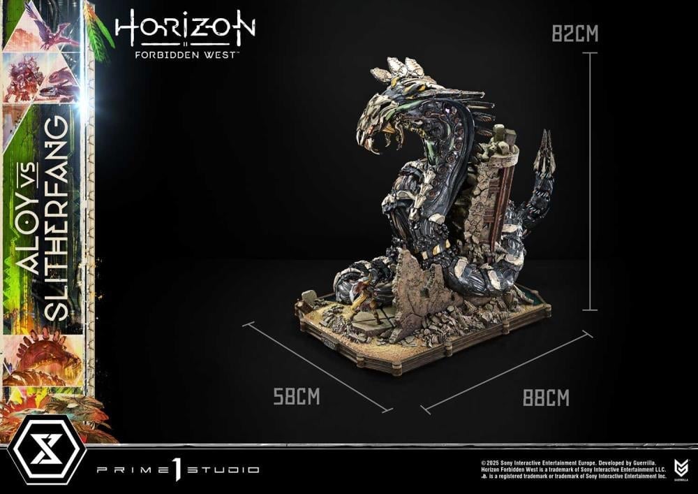 Horizon Forbidden West Ultimate Diorama Masterline Aloy vs. The Slitherfang (Bonus Ver.) Limited Edition Statue Gallery Image 57