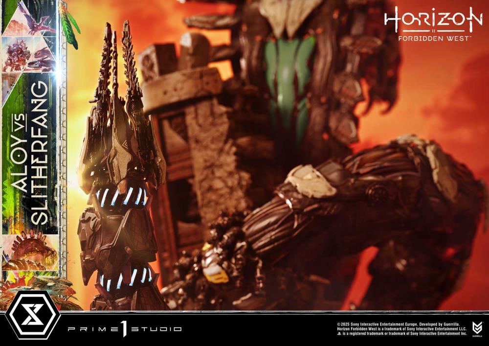 Horizon Forbidden West Ultimate Diorama Masterline Aloy vs. The Slitherfang (Bonus Ver.) Limited Edition Statue Gallery Image 29