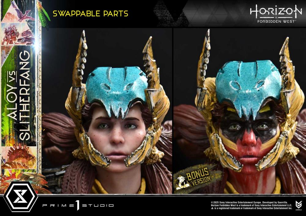 Horizon Forbidden West Ultimate Diorama Masterline Aloy vs. The Slitherfang (Bonus Ver.) Limited Edition Statue Gallery Image 7