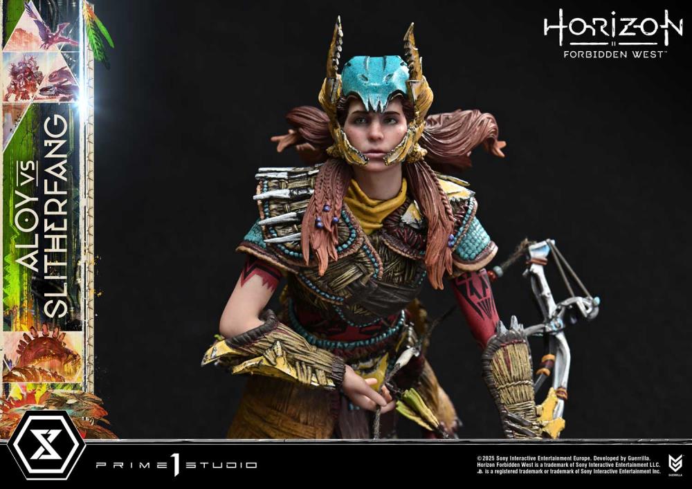 Horizon Forbidden West Ultimate Diorama Masterline Aloy vs. The Slitherfang (Bonus Ver.) Limited Edition Statue Gallery Image 48