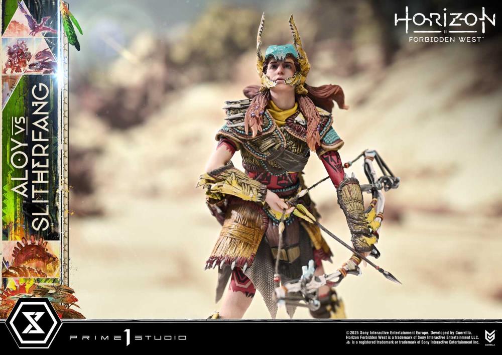 Horizon Forbidden West Ultimate Diorama Masterline Aloy vs. The Slitherfang (Bonus Ver.) Limited Edition Statue Gallery Image 20