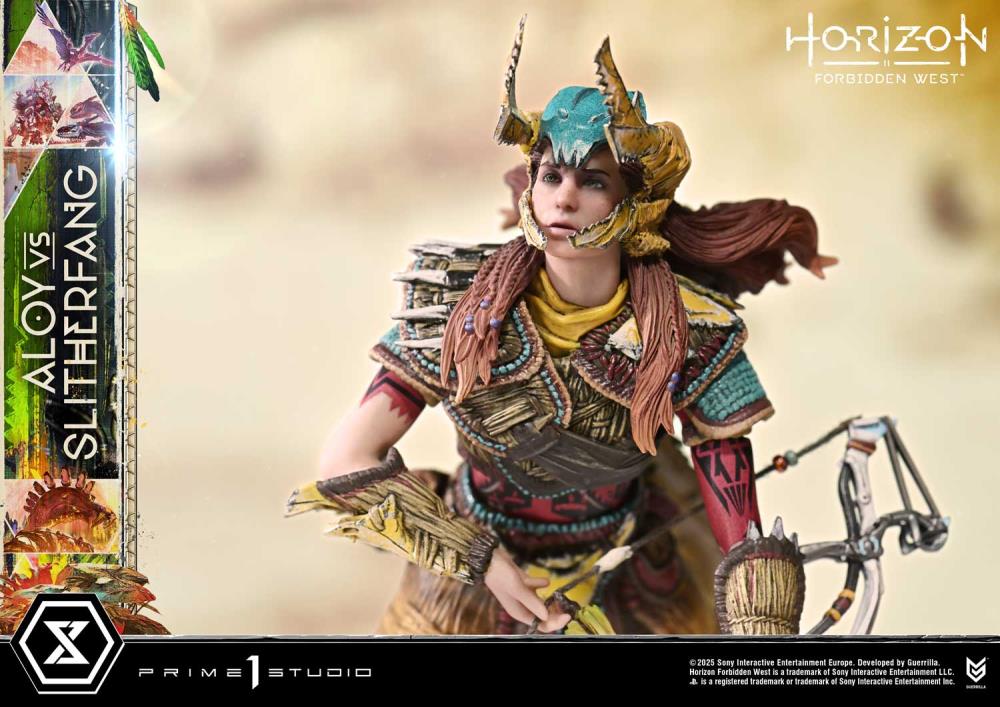 Horizon Forbidden West Ultimate Diorama Masterline Aloy vs. The Slitherfang (Bonus Ver.) Limited Edition Statue Gallery Image 18