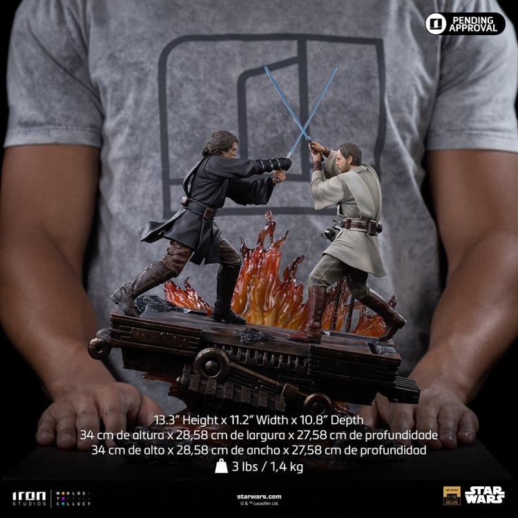 Star Wars: Revenge of the Sith Anakin vs. Obi-Wan Deluxe 1/10 Art Scale Statue Gallery Image 16