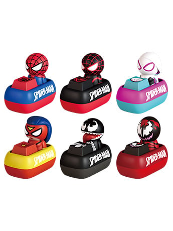 Marvel Mini Egg Attack MEA-110 Spider-Man Keycaps Box of 6 Random Keycaps Gallery Image 2
