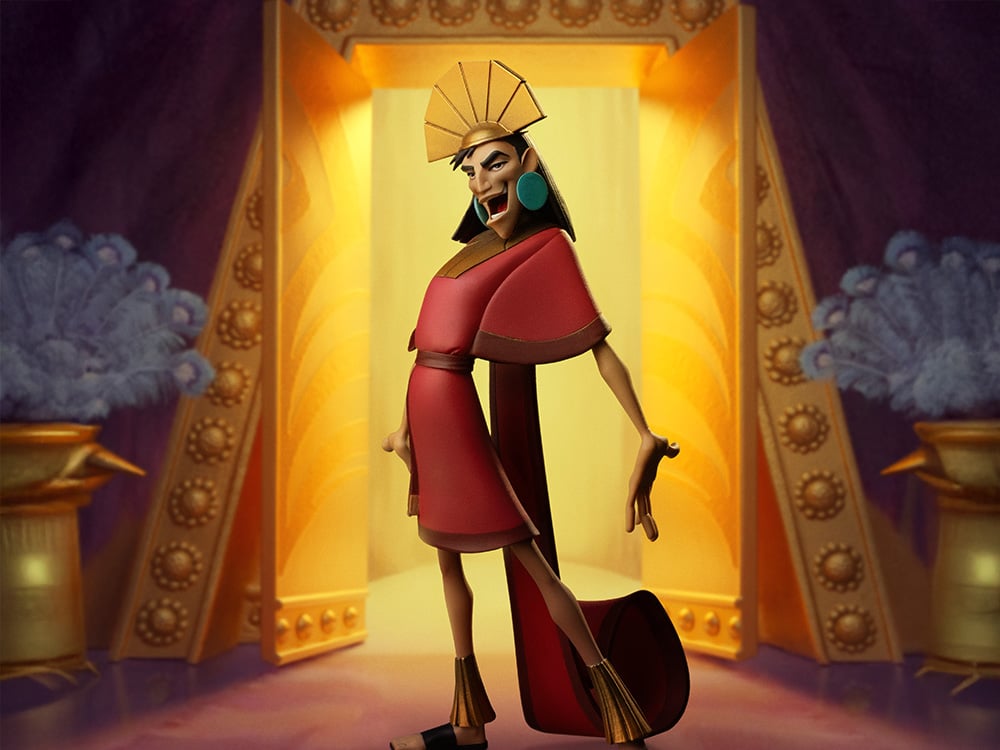 The Emperor's New Groove Kuzco in Human and Llama Form 1/10 Art Scale Statue Gallery Image 1