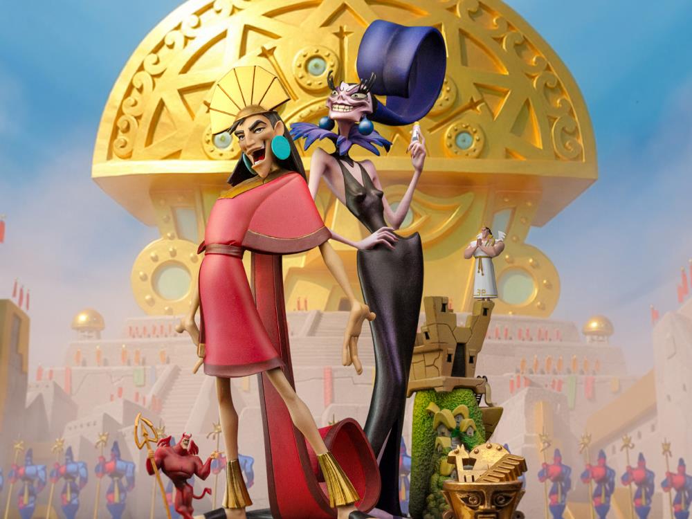 The Emperor's New Groove Kuzco & Yzma Deluxe 1/10 Art Scale Statue Gallery Image 1