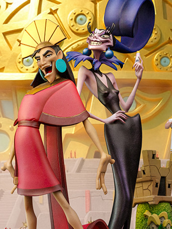 The Emperor's New Groove Kuzco & Yzma Deluxe 1/10 Art Scale Statue Gallery Image 2