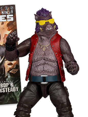 Teenage Mutant Ninja Turtles Page Punchers Bebop 5" Action Figure with Comic Gallery Image 2