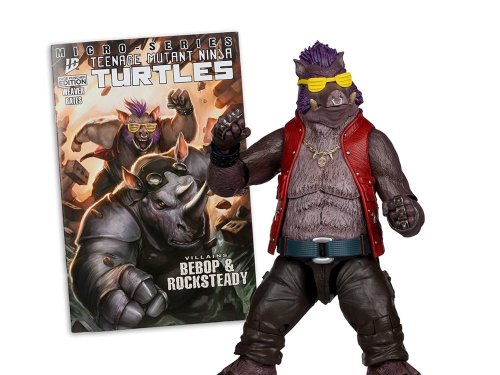 Teenage Mutant Ninja Turtles Page Punchers Bebop 5" Action Figure with Comic Gallery Image 1