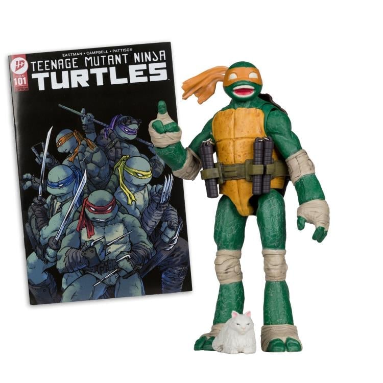 Teenage Mutant Ninja Turtles Page Punchers Michelangelo 5" Action Figure with Comic Gallery Image 3