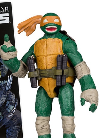 Teenage Mutant Ninja Turtles Page Punchers Michelangelo 5" Action Figure with Comic Gallery Image 2