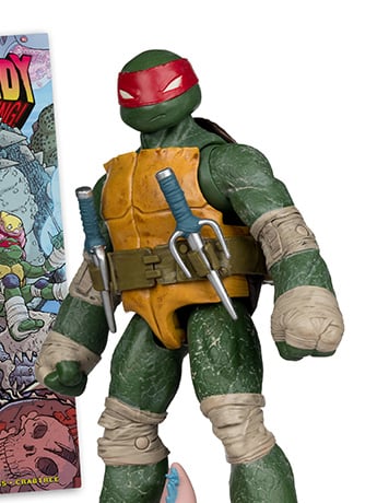 Teenage Mutant Ninja Turtles Page Punchers Raphael 5" Action Figure with Comic Gallery Image 2