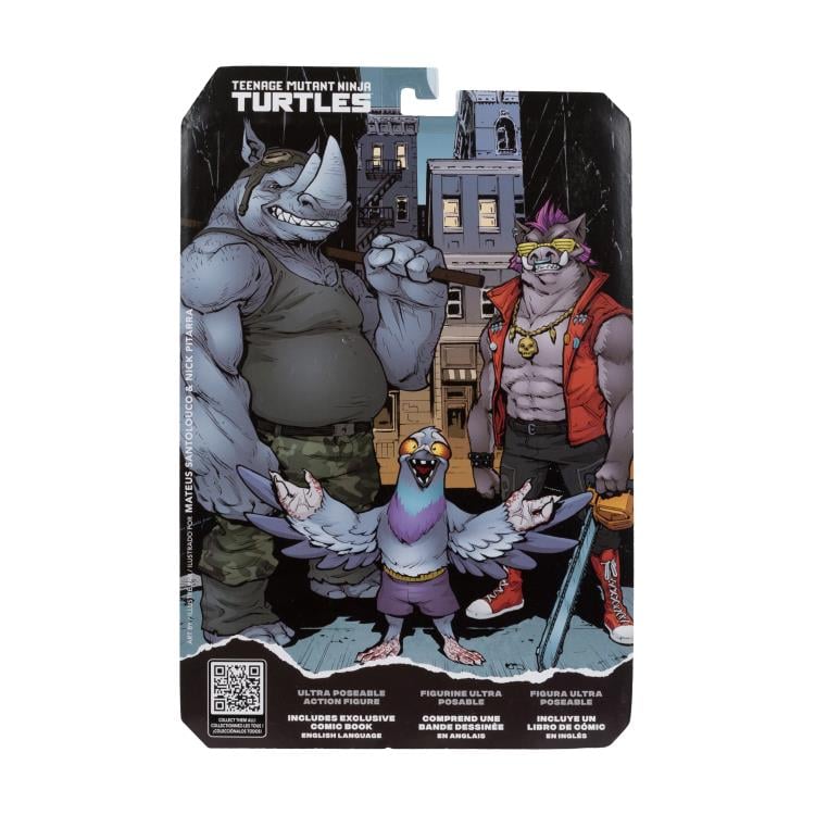 Teenage Mutant Ninja Turtles Page Punchers Rocksteady 5" Action Figure with Comic Gallery Image 11