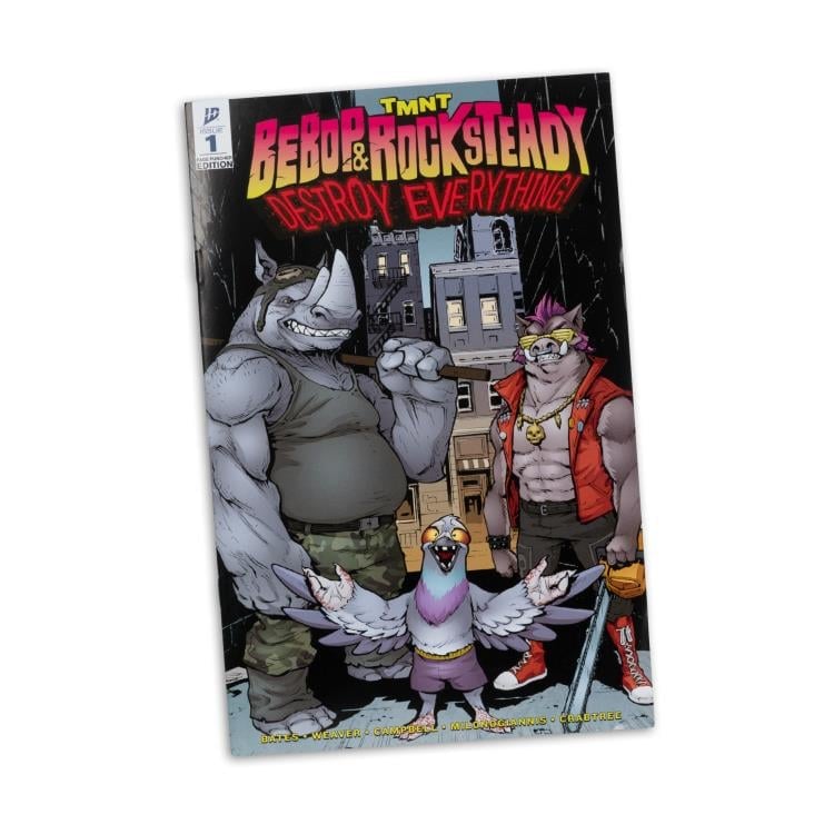 Teenage Mutant Ninja Turtles Page Punchers Rocksteady 5" Action Figure with Comic Gallery Image 9