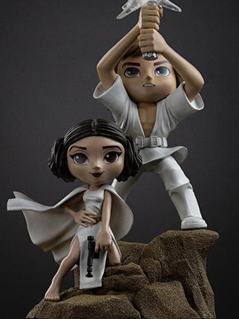 Star Wars: A New Hope MiniCo Luke and Leia Figure Gallery Image 2