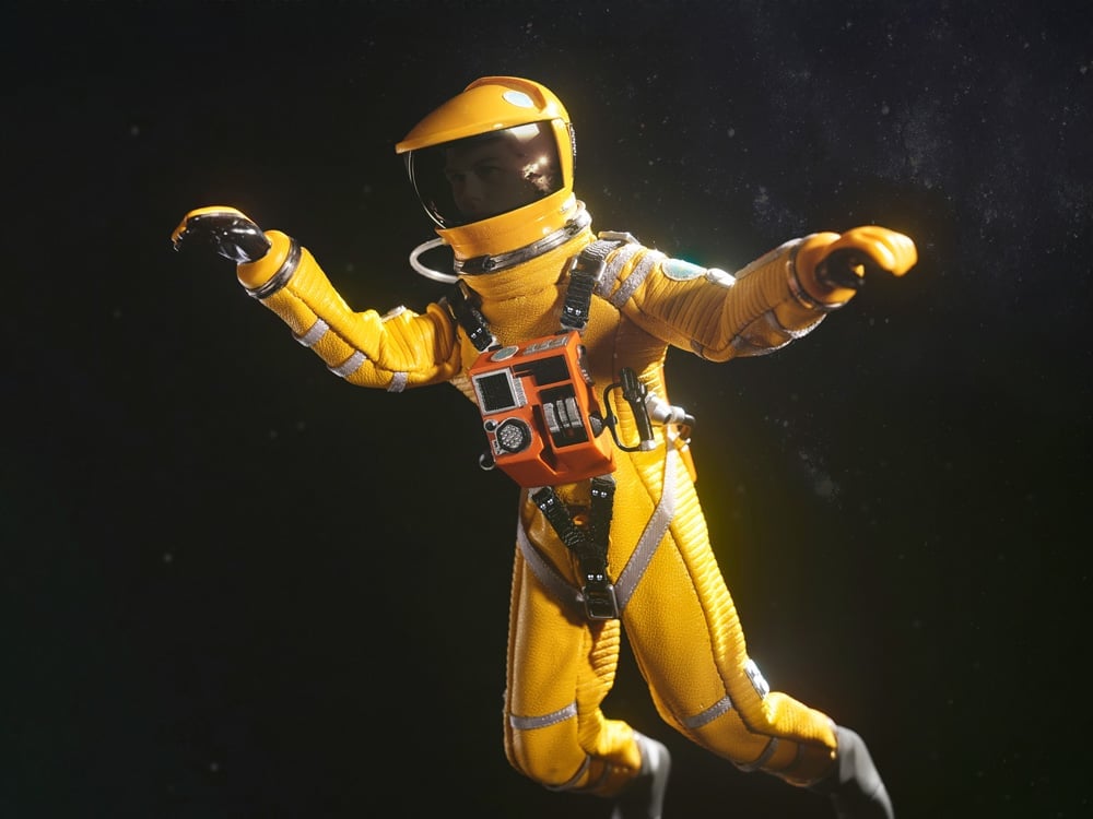 新品2001: A Space Odyssey2001年宇宙の旅　黄色　イエロー 2001: A Space Odyssey Discovery Yellow Astronaut Frank Poole 1/12