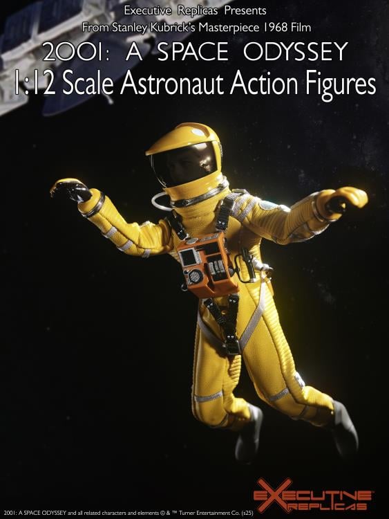 2001: A Space Odyssey Discovery Yellow Astronaut Frank Poole 1/12 Scale Action Figure Gallery Image 3