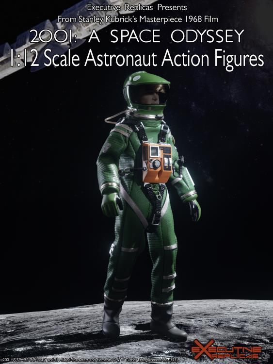 2001: A Space Odyssey Discovery Green Astronaut 1/12 Scale Action Figure Gallery Image 5