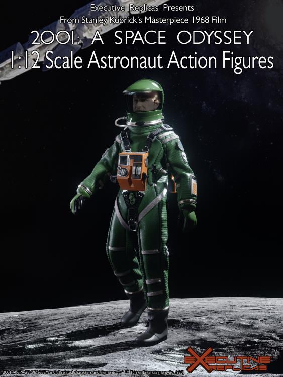 2001: A Space Odyssey Discovery Green Astronaut 1/12 Scale Action Figure Gallery Image 3