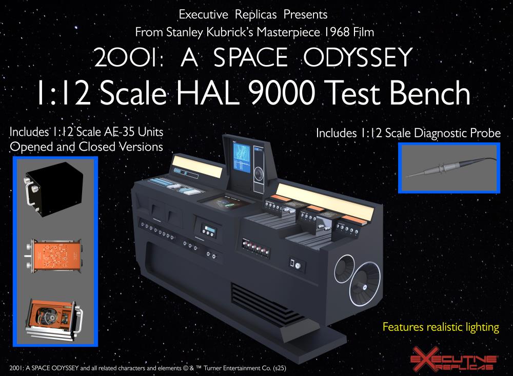 2001: A Space Odyssey HAL 9000 Test Bench 1/12 Scale Diorama Gallery Image 4
