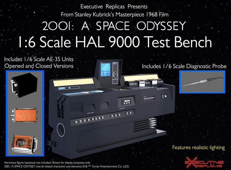 2001: A Space Odyssey HAL 9000 Test Bench 1/6 Scale Replica