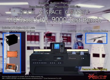 2001: A Space Odyssey HAL 9000 Test Bench 1/6 Scale Replica
