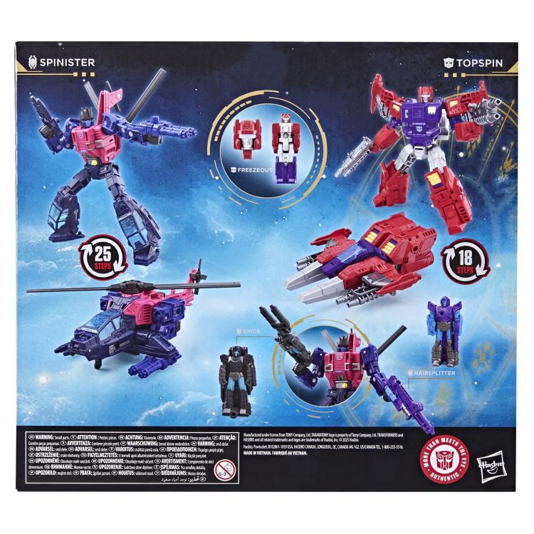 Transformers: Age of the Primes Wreck 'n Doom Collection Topspin vs Spinister Action Figure Two-Pack Gallery Image 7