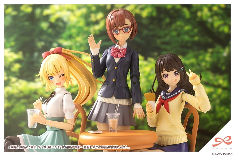 Sousai Shoujo Teien St. Iris Gakuen Girls' Saeki Ritsuka (High School Summer Clothes Ver.) 1/10 Scale Model Kit (Reissue) Gallery Image 18