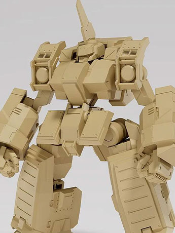 Titanomachia Moderoid SIDE:CC Graf Faust (Sand Yellow Ver.) Model Kit Gallery Image 2