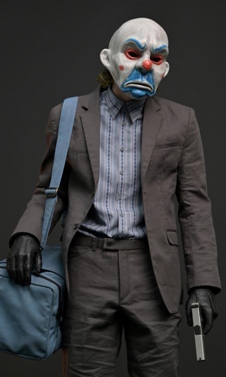 The Dark Knight Hyperreal The Joker (Bank Robber Ver.) 1/3 Scale Limited Edition Statue Gallery Image 6