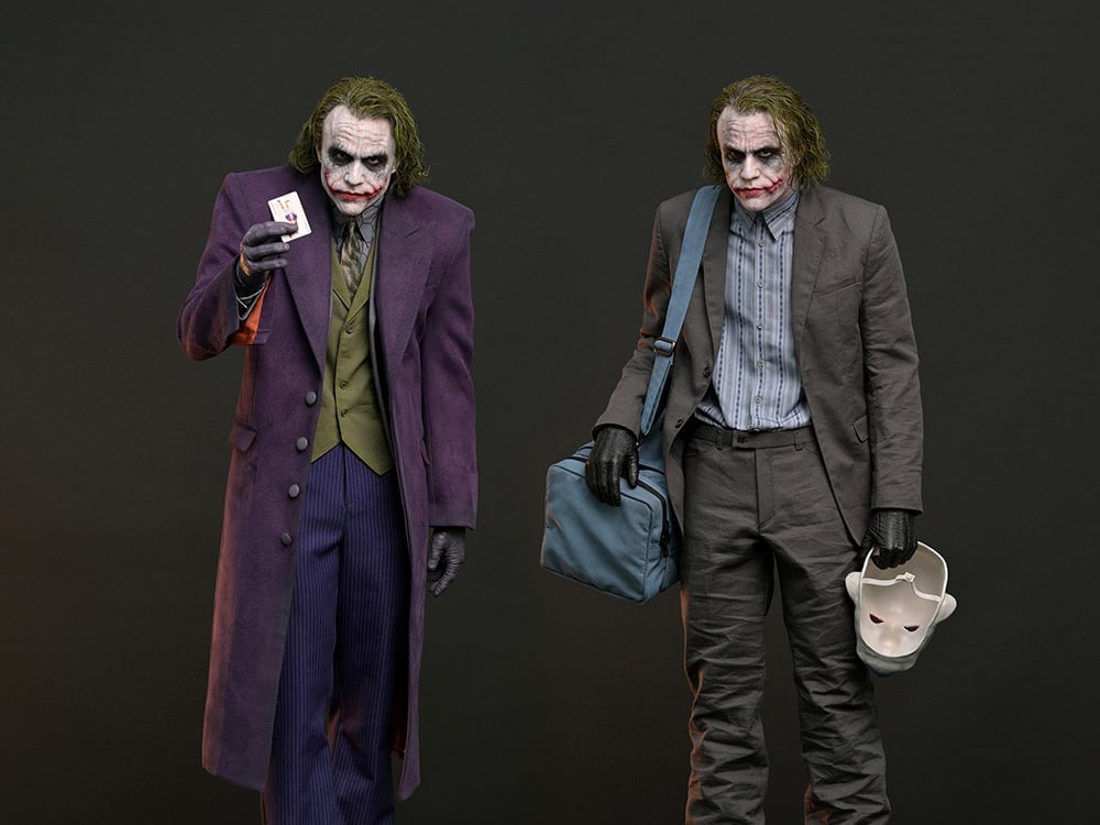The Dark Knight Hyperreal The Joker (Bank Robber and Purple Coat Dual Ver.) 1/3 Scale Limited Edition Statue Gallery Image 1