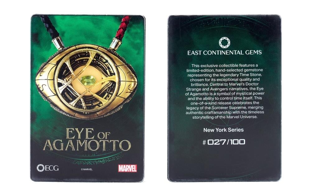 Marvel New York Series Eye of Agamotto Gem Card Gallery Image 7