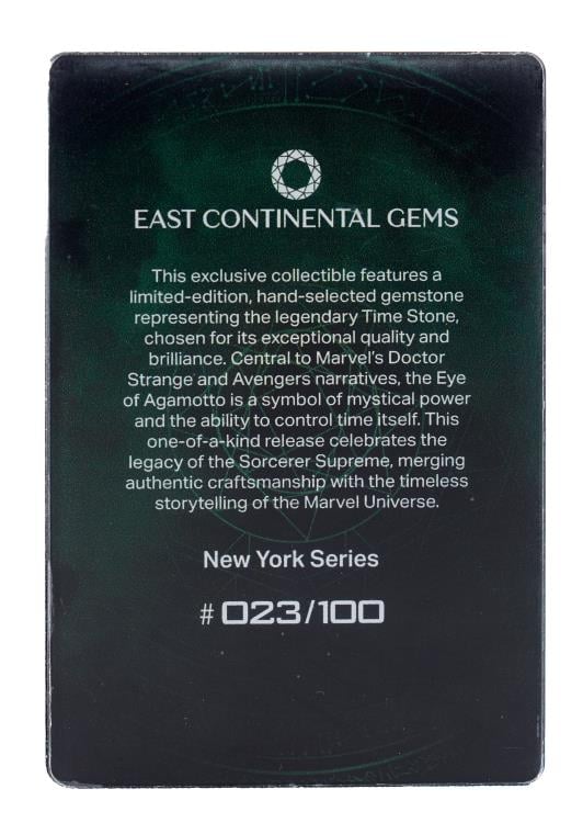 Marvel New York Series Eye of Agamotto Gem Card Gallery Image 6
