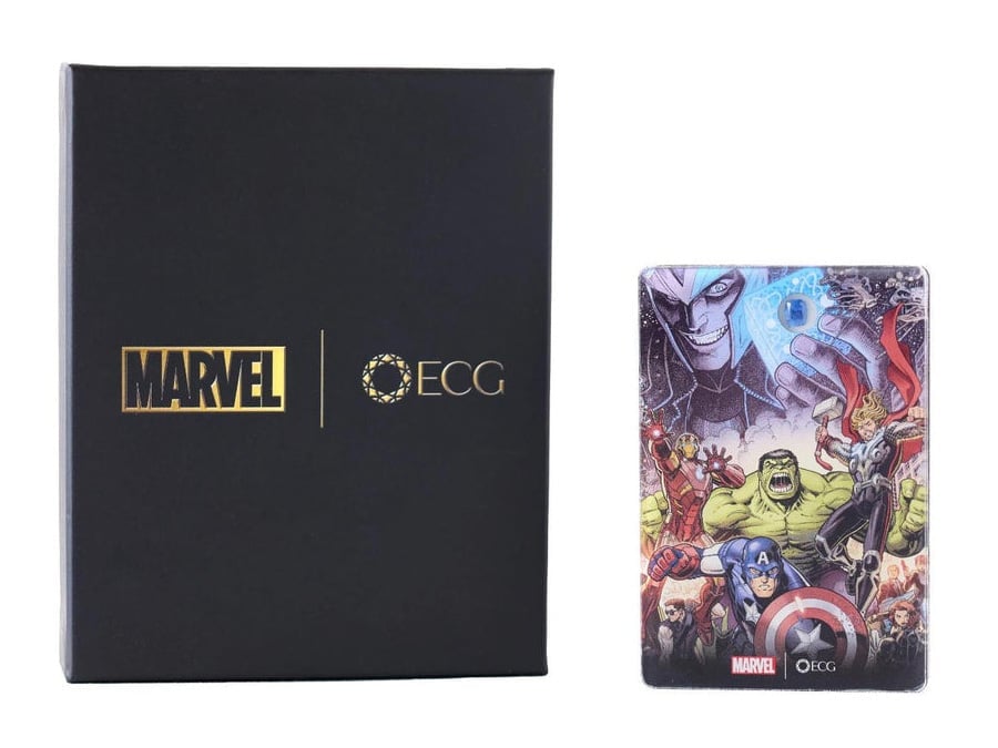 Marvel Cover Series Tesseract Space Stone Gem Card Gallery Image 1