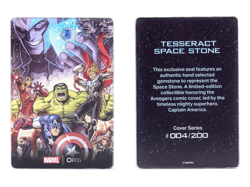 Marvel Cover Series Tesseract Space Stone Gem Card Gallery Image 10