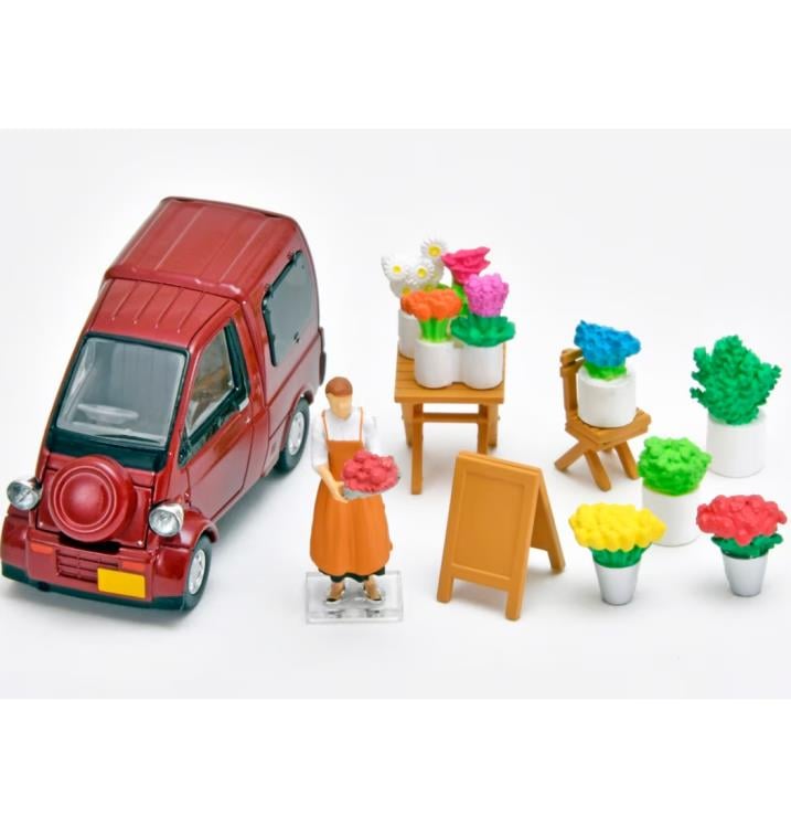 Tomica Diocolle 64 Carsnap 17b Flower Shop Set