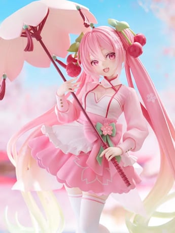 Vocaloid AMP+ Sakura Miku (Sakura Dress Ver.) Figure Gallery Image 2