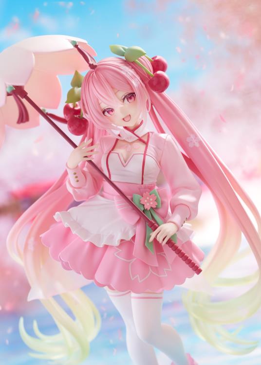 Vocaloid AMP+ Sakura Miku (Sakura Dress Ver.) Figure Gallery Image 4