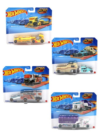 Hot Wheels Track Fleet Case of 4 Vehicles
